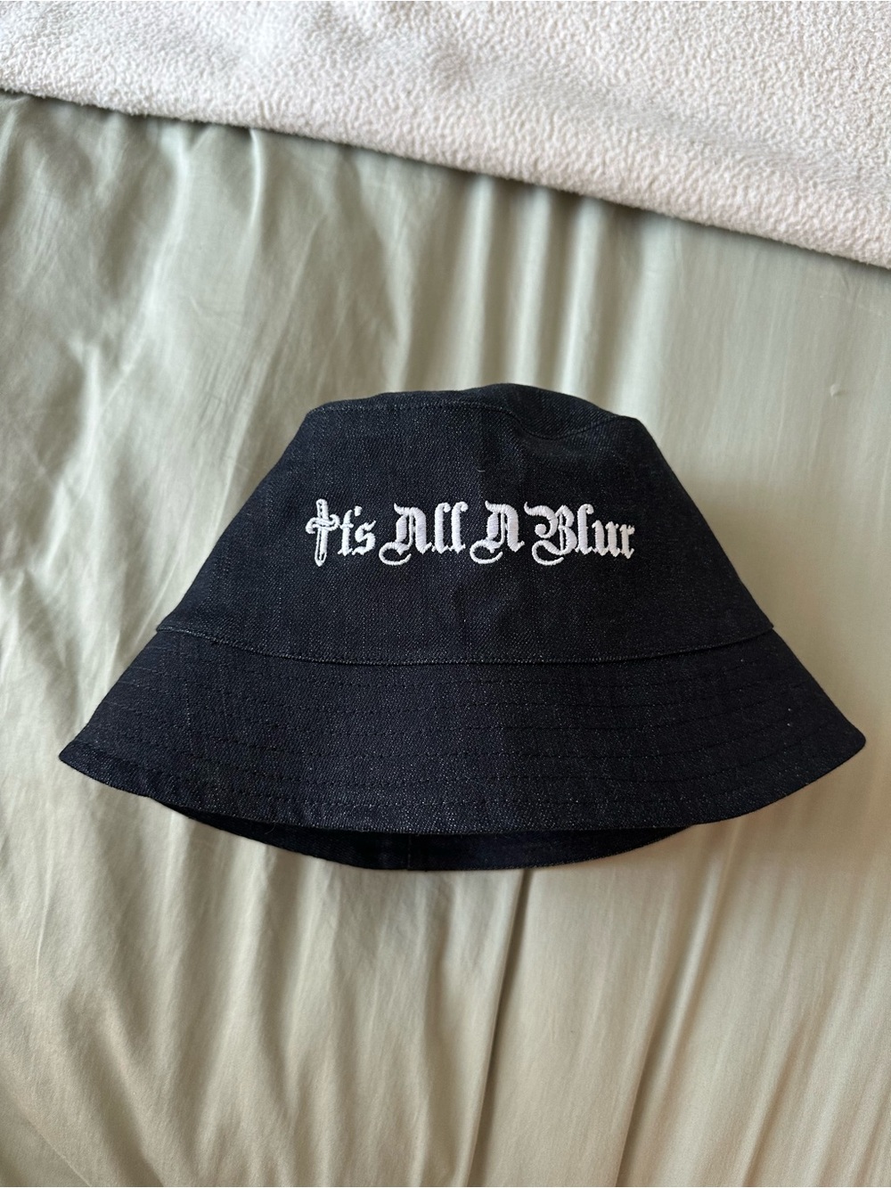 'It's All A Blur' Drake Exclusive Black Embroidered Bucket Hat
